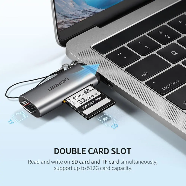 UGREEN USB-C 3.1 Card Reader For TF/SD (Grey) - 50704 Deals499