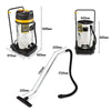 UNIMAC 100L Wet and Dry Vacuum Cleaner Bagless Commercial Grade Drywall Vac Deals499