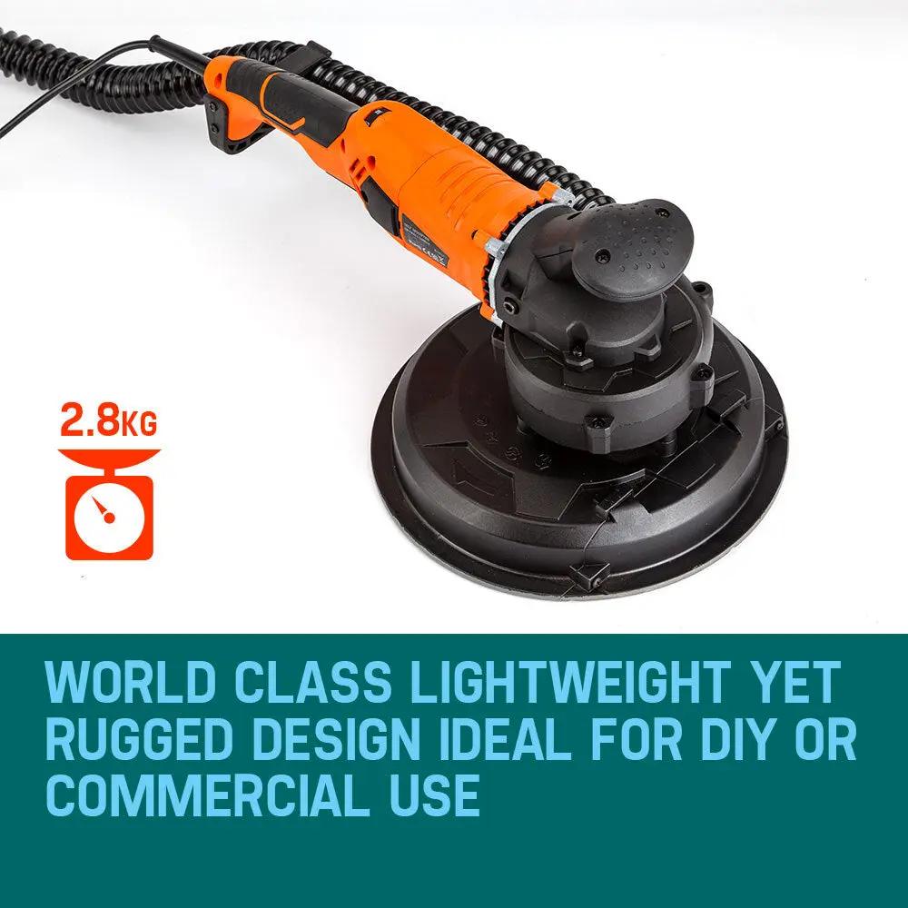 UNIMAC 1800W Drywall Sander Plaster Automatic Wall Gyprock Vacuum System Deals499