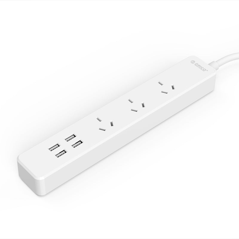 ORICO OSC-3A4U (3 AC Outlets with 4 Smart Charging USB Ports Surge Protector) ORICO