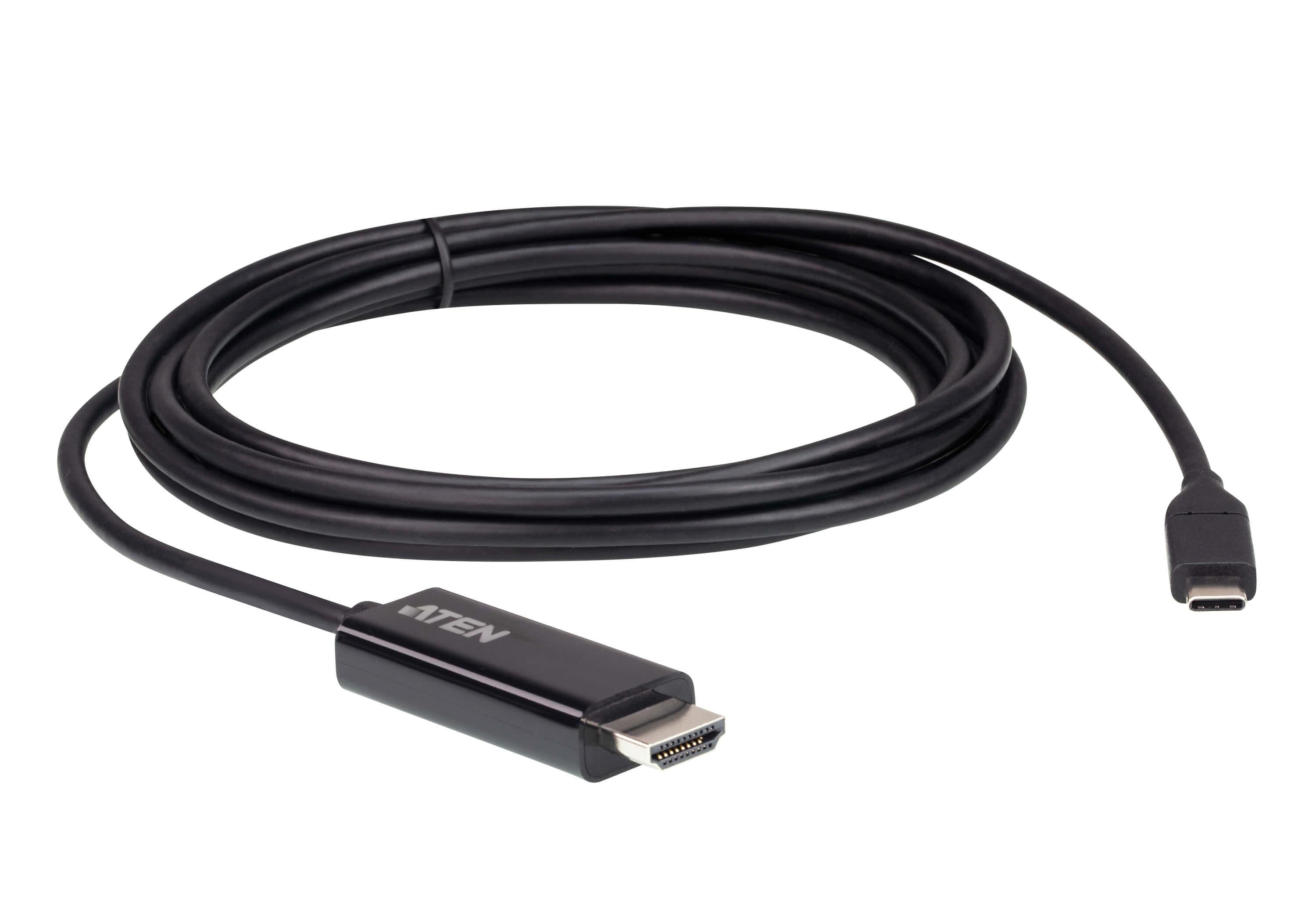 Aten USB-C to HDMI 4K 2.7m Cable, supports up to 4K @ 60Hz with high quality cable ATEN