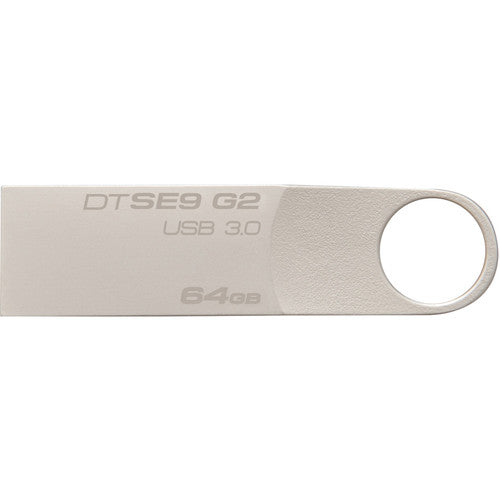 KINGSTON 64GB USB3.0 DataTraveler SE9 G2 Metal 100MB/s Read 15MB/s Write Flash Drive Memory Stick Thumb Key Lightweight Stylish Retail Pack 5yrs wty KINGSTON
