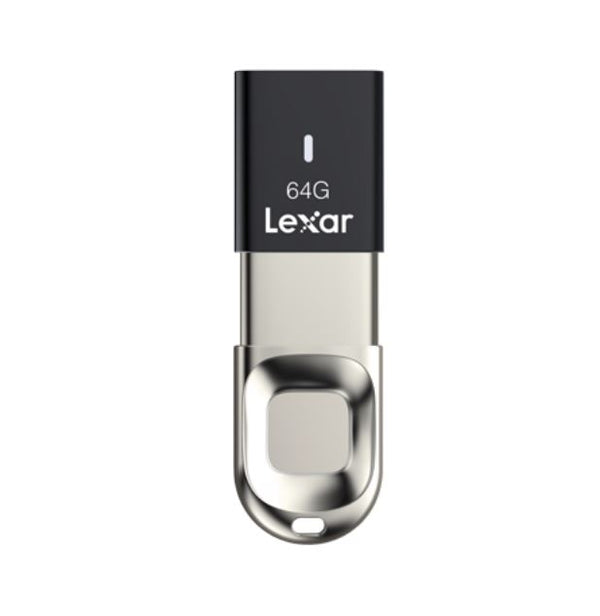 LEXAR JumpDrive F35 64GB Finger Print USB3 Flash Drive - Up to 150MBs / 10 Fingerprint ID/Ultra Fast Speeds/256-bit AES(LS) LEXAR
