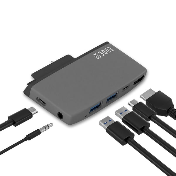 MBEAT  Edge Go Multifunction USB- C Hub for Microsoft Surface Go ï¼ˆUSB 3.0 Data x 2, USB-C Data x 1, HDMI, 3.5mm Audio, USB-C PD pass through charge) MBEAT