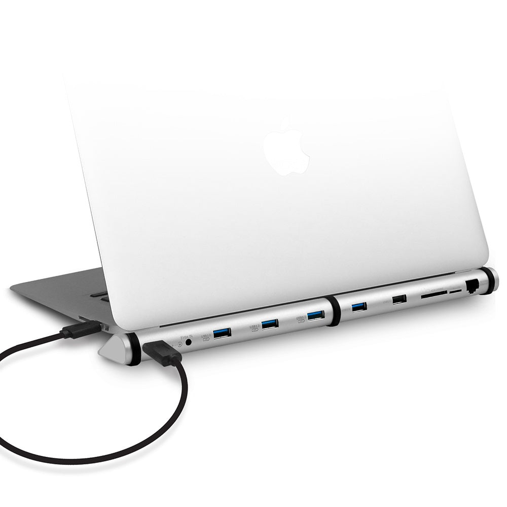 MBEAT M-DROPLET USB Hub Universal Docking Station - 4x USB/3x Fast Charging/1x SD Card Reader (SD, SDHC, SDXC)/RJ45 to USB MBEAT