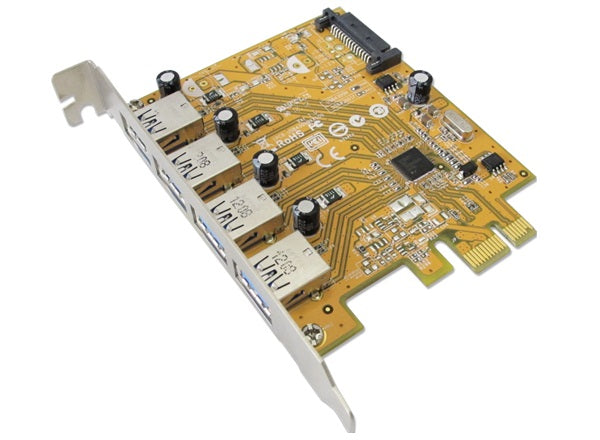 SUNIX USB4300NS PCIE 4-Port USB 3.0 Card (SATA power connector) SUNIX