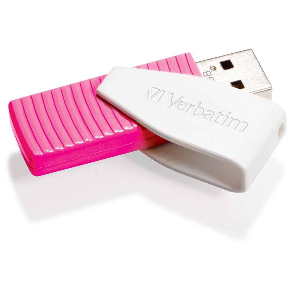 VERBATIM 16GB Swivel USB2 Pink Store N Go Swivel USB2 Drive(LS) VERBATIM