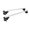 Universal Car Roof Rack 1200mm Cross Bars Aluminium Silver Adjustable Car 90kgs load Carrier Deals499