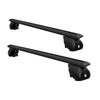 Universal Car Roof Rack Aluminium Cross Bars Adjustable 135cm Black Upgraded Holder Adjustable Car 90kgs load Carrier Deals499