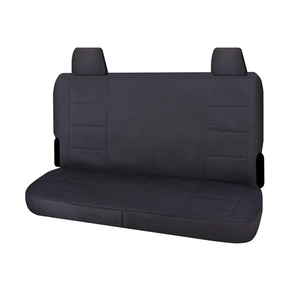 Seat Covers for TOYOTA LANDCRUISER 70 SERIES VDJ 05/2008 - ON DUAL CAB REAR BENCH CHARCOAL ALL TERRAIN Deals499