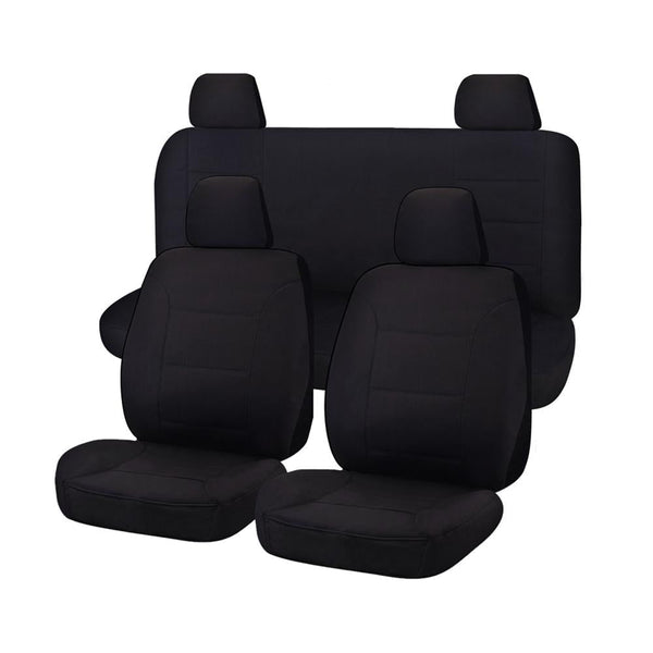 Seat Covers for NISSAN NAVARA D23 SERIES 1-2 NP300 03/2015 - 10/2017 DUAL CAB FR BLACK ALL TERRAIN Deals499