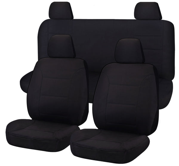 Seat Covers for NISSAN NAVARA D23 SERIES 3 NP300 11/2017 - 11/2020 DUAL CAB FR BLACK ALL TERRAIN Deals499