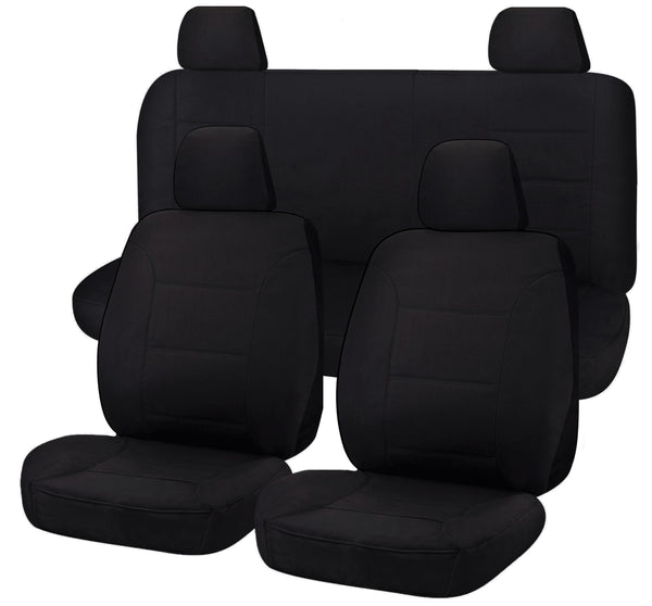 Seat Covers for NISSAN NAVARA D40 01/2006 - 02/2015 DUAL CAB UTILITY FR BLACK ALL TERRAIN Deals499