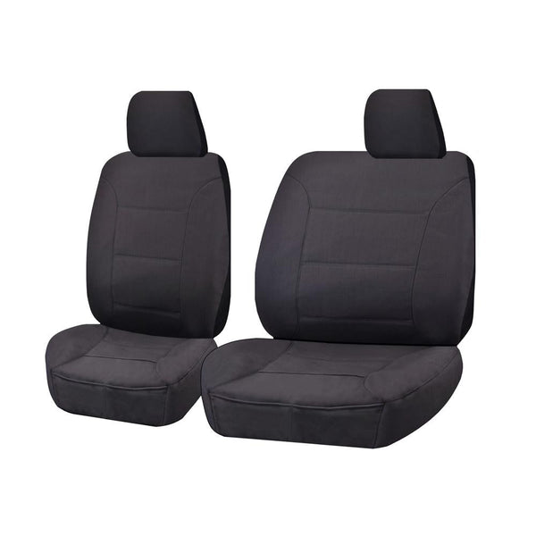 Seat Covers for NISSAN PATROL Y61 GQ-GU SERIES 1999 - 2016 SINGLE CAB CHASSIS FRONT BUCKET + _ BENCH CHARCOAL ALL TERRAIN Deals499