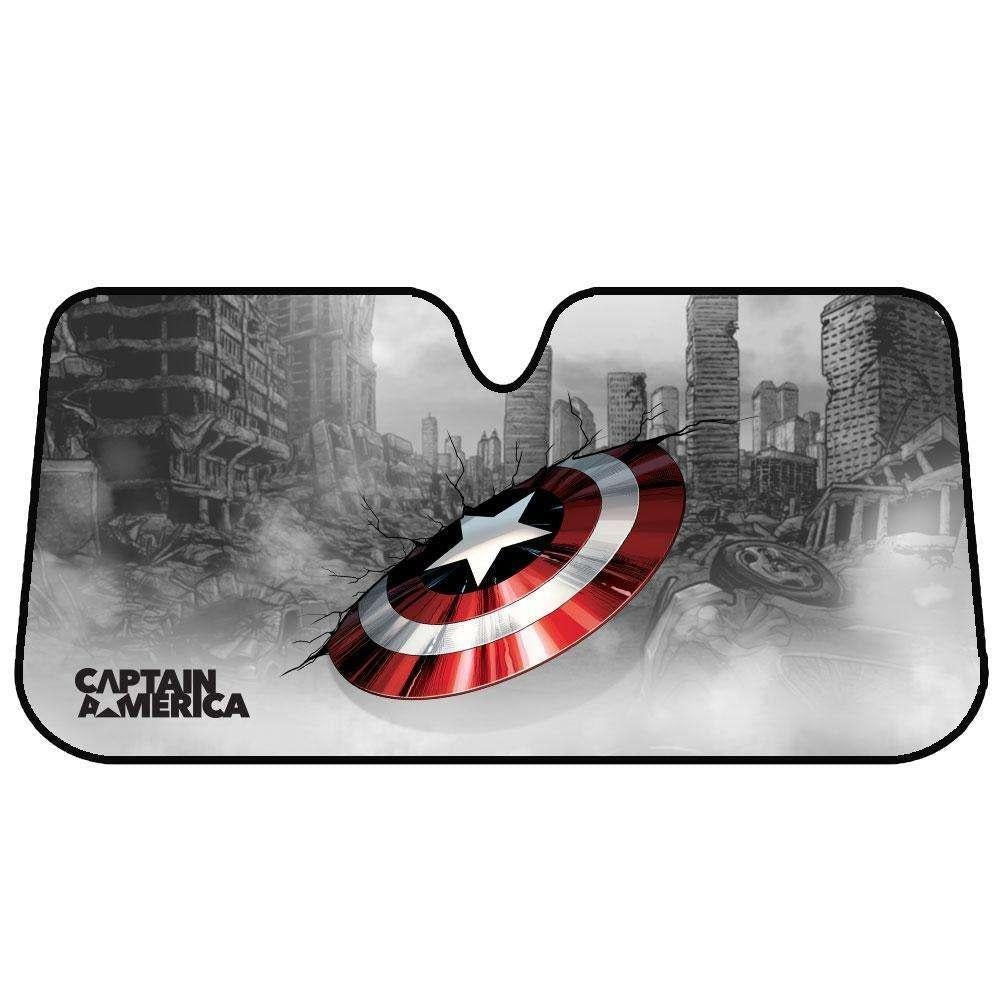 Marvel Avengers Sun Shade [150cm x 70cm] - CAPTAIN AMERICA Deals499