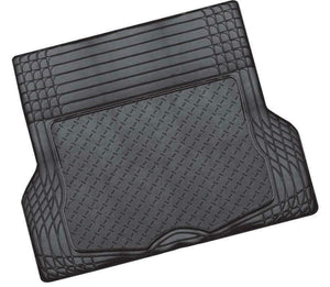ALUMINIUM LOOK 1-Piece Boot Mat - BLACK [Rubber/Aluminium Look] Deals499
