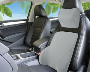 Peach Memory Foam Lumbar Back & Neck Pillow Support Back Cushion Office Car Seat Deals499