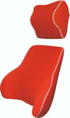 Red Memory Foam Lumbar Back & Neck Pillow Support Back Cushion Office Car Seat Deals499