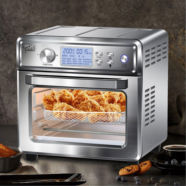 Kitchen Couture 24 Litre Air Fryer Multifunctional LCD Digital Display Silver Deals499