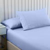 Royal Comfort 2000TC 3 Piece Fitted Sheet and Pillowcase Set Bamboo Cooling - Double - Light Blue from Deals499 at Deals499