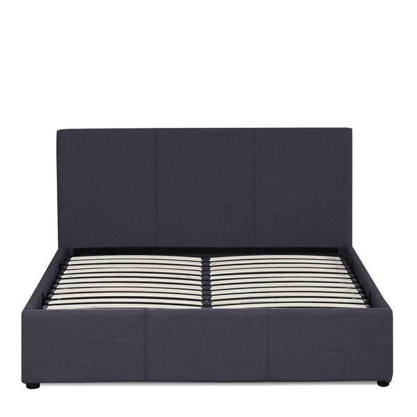 Milano Luxury Gas Lift Bed Frame Base And Headboard With Storage All Sizes Charcoal King Deals499