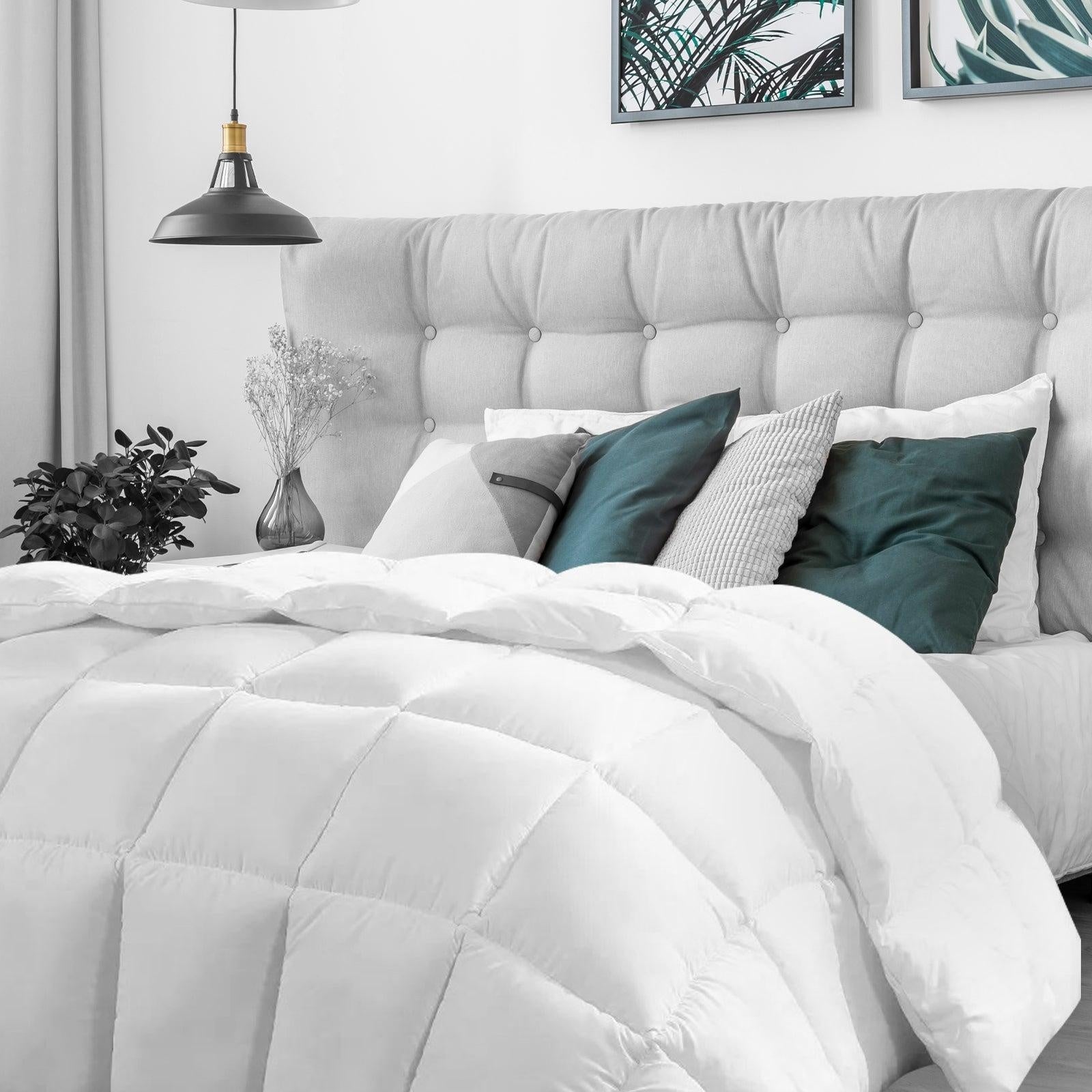 Casa Decor Silk Touch Quilt 360GSM All Seasons Antibacterial Hypoallergenic Single White Deals499