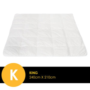 Casa Decor Silk Touch Quilt 360GSM All Seasons Antibacterial Hypoallergenic Single White Deals499