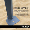Arcadia Furniture Gazebo 3 x Metre Canopy Navy Portable Pop Up Outdoor Beach Deals499