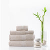 Royal Comfort 4 Piece Cotton Bamboo Towel Set 450GSM Luxurious Absorbent Plush Beige Deals499