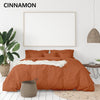 Balmain 1000 Thread Count Hotel Grade Bamboo Cotton Quilt Cover Pillowcases Set Queen Cinnamon Deals499