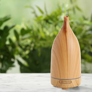 Milano Decor Aroma Diffuser 100ml Ultrasonic Humidifier Purifier And 3 Pack Oils - Light Wood Deals499
