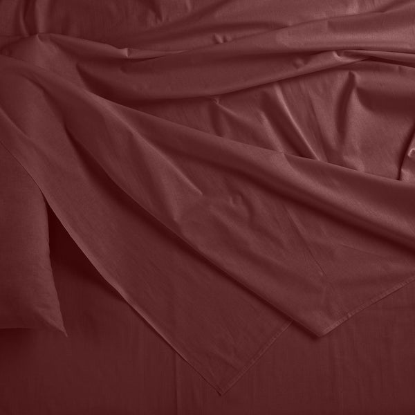 Royal Comfort Bamboo Blended Sheet & Pillowcases Set 1000TC Ultra Soft Bedding King Malaga Wine Deals499