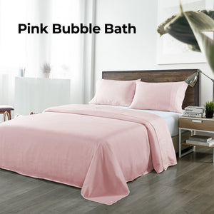 Royal Comfort Bamboo Blended Sheet & Pillowcases Set 1000TC Ultra Soft Bedding King Bubble Bath Deals499