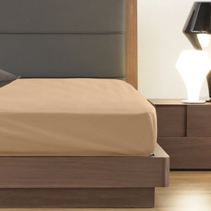 Royal Comfort 1200 Thread Count Fitted Sheet Cotton Blend Ultra Soft Bedding Linen Queen Deals499