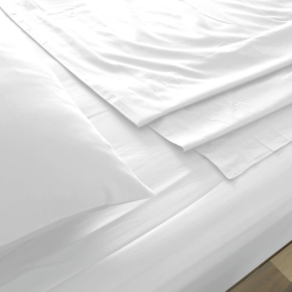 Royal Comfort 1000 Thread Count Bamboo Cotton Sheet and Quilt Cover Complete Set King White Deals499