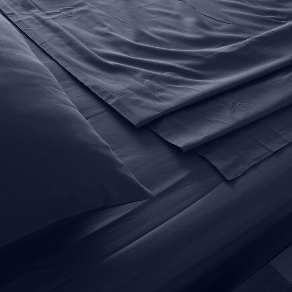 Royal Comfort 1000 Thread Count Bamboo Cotton Sheet and Quilt Cover Complete Set King Royal Blue Deals499