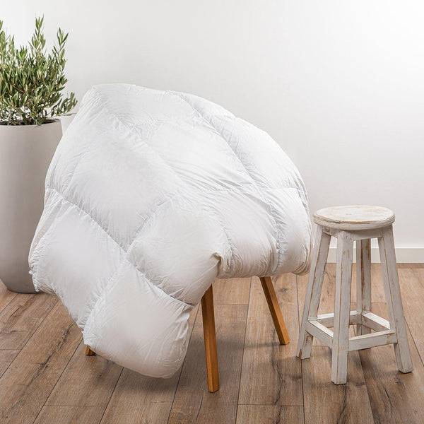 Royal Comfort Tencel Blend Quilt 300GSM Doona Eco Friendly Breathable All Season White Single Deals499