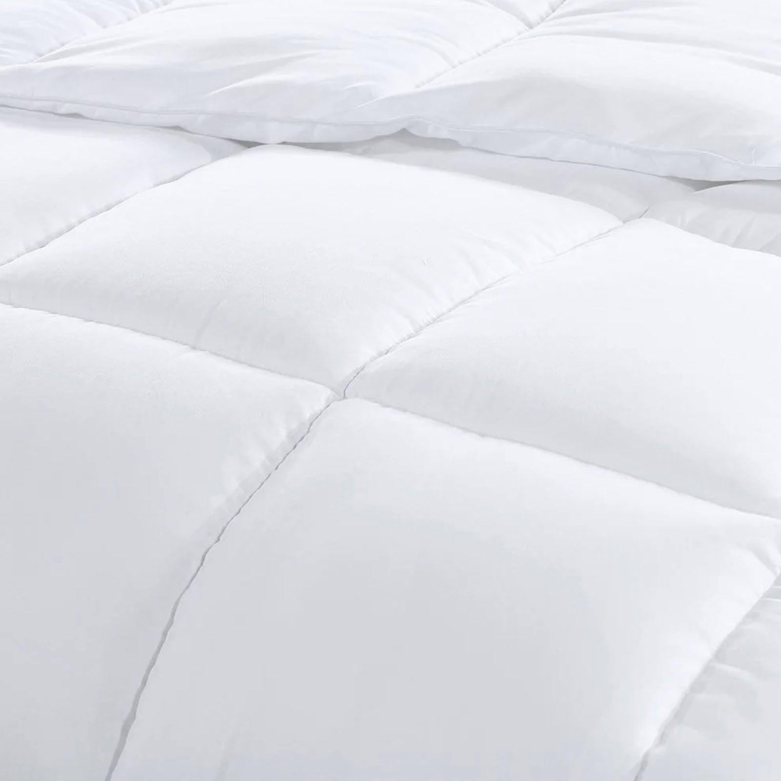 Royal Comfort Tencel Blend Quilt 300GSM Doona Eco Friendly Breathable All Season White Double Deals499