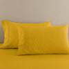 Royal Comfort Flax Linen Blend Sheet Set Bedding Luxury Breathable Ultra Soft Mustard Gold Queen Deals499
