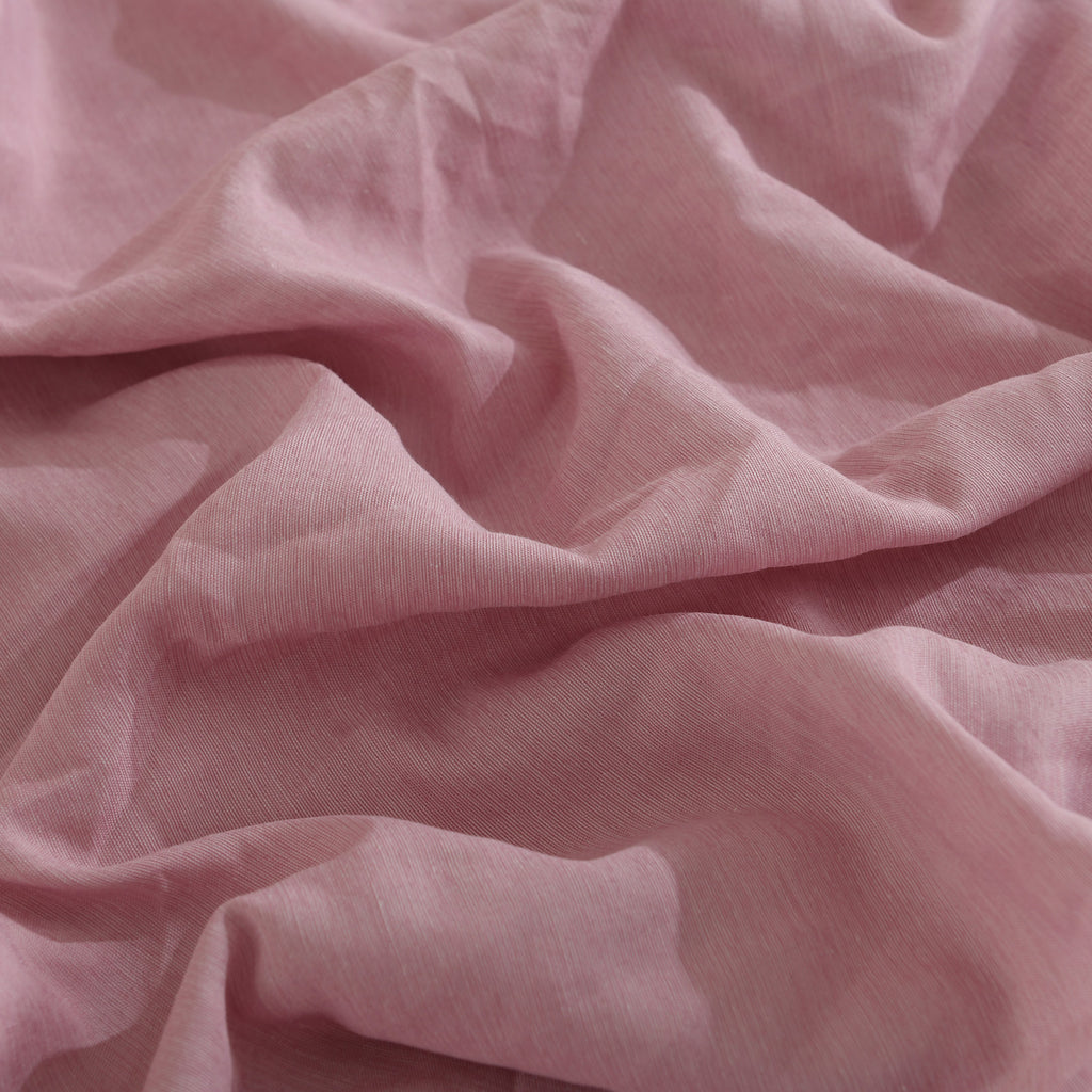 Royal Comfort Flax Linen Blend Sheet Set Bedding Luxury Breathable Ultra Soft Mauve Queen Deals499