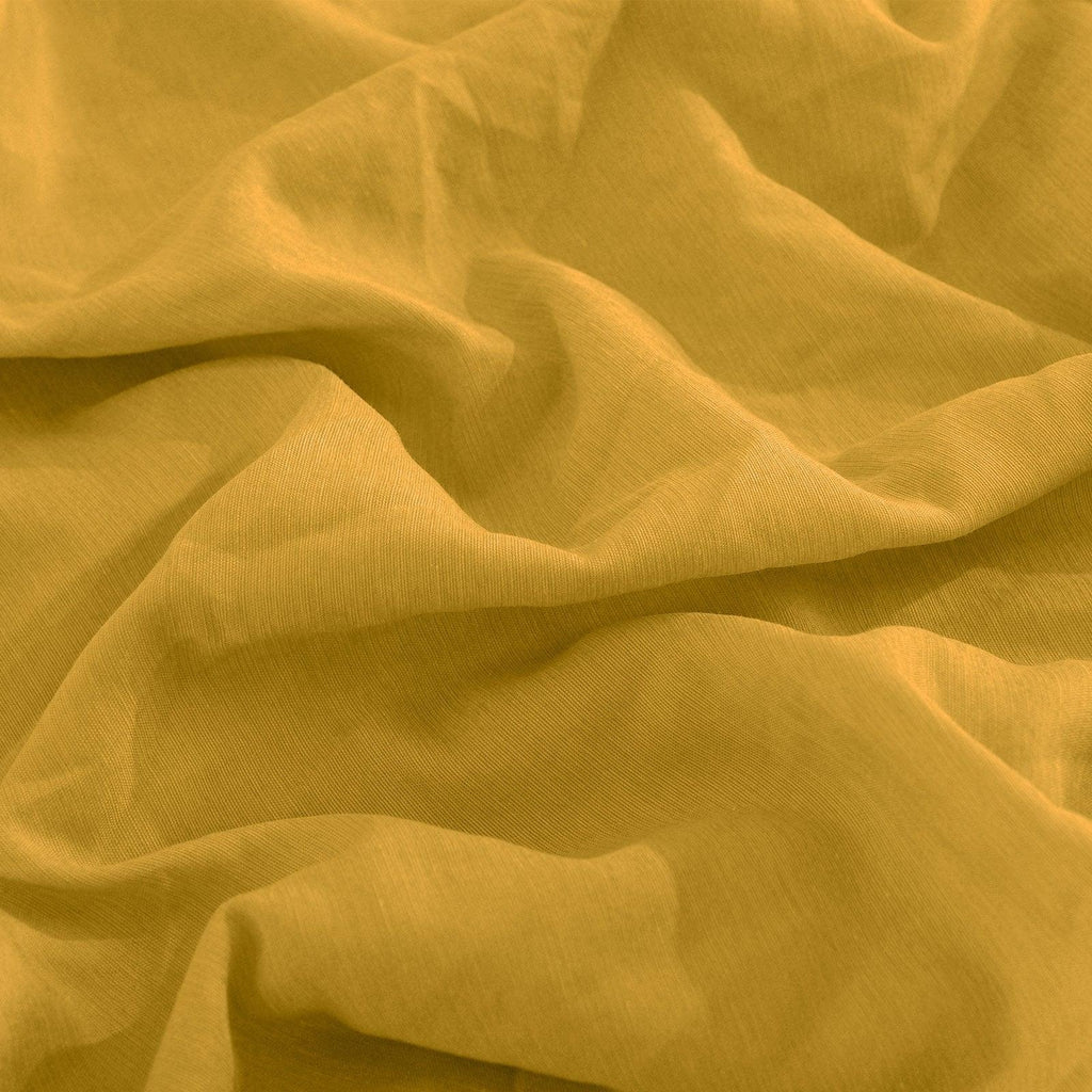 Royal Comfort Flax Linen Blend Sheet Set Bedding Luxury Breathable Ultra Soft Mustard Gold King Deals499