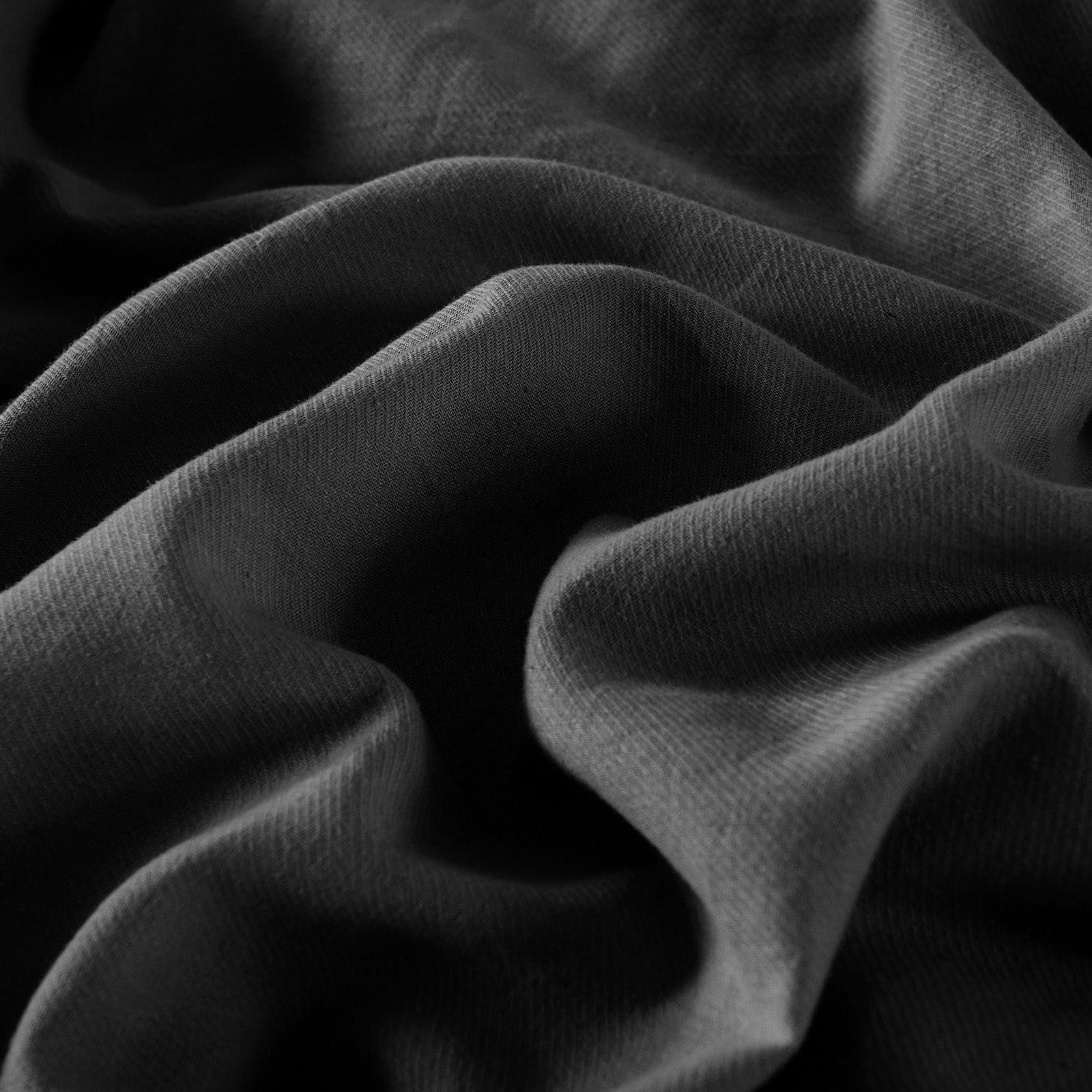 Royal Comfort Hemp Braid Cotton Blend Quilt Cover Set Reverse Stripe Bedding Charcoal Queen Deals499