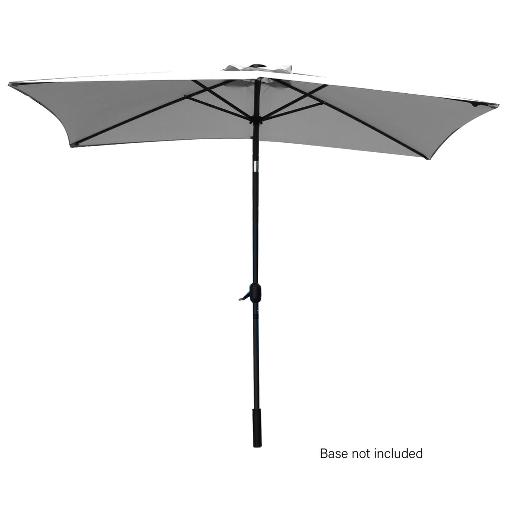 Arcadia Furniture Umbrella 3 Metre with Solar LED Lights Garden Yard Grey Deals499