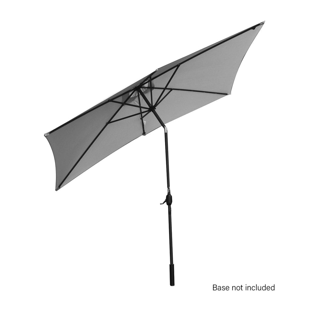 Arcadia Furniture Umbrella 3 Metre with Solar LED Lights Garden Yard Grey Deals499