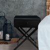 Milano Decor Bedside Table Surry Hills Black Storage Cabinet Bedroom One Pack Deals499