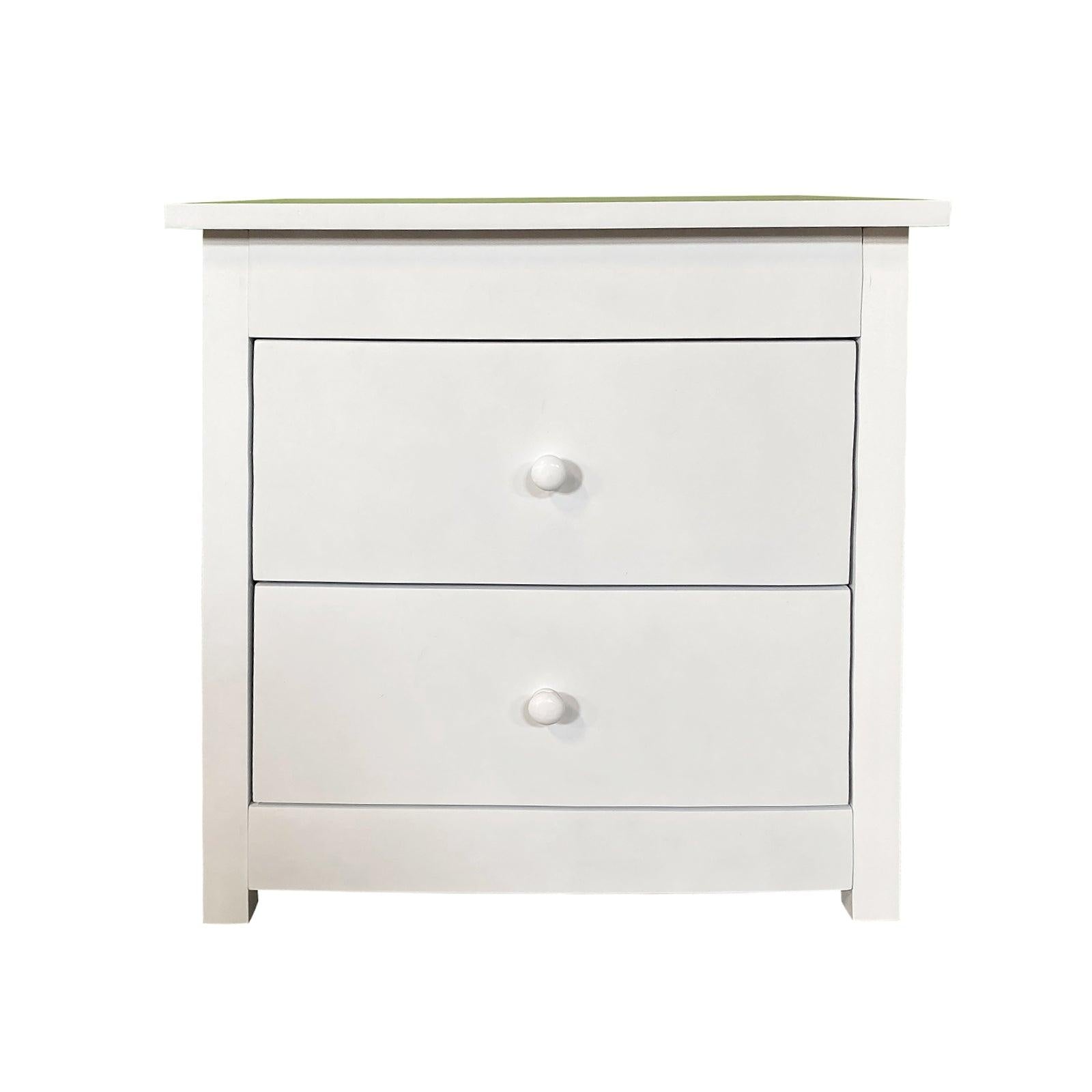 Milano Decor Bedside Table Byron Bay White Storage Cabinet Bedroom One Pack Deals499