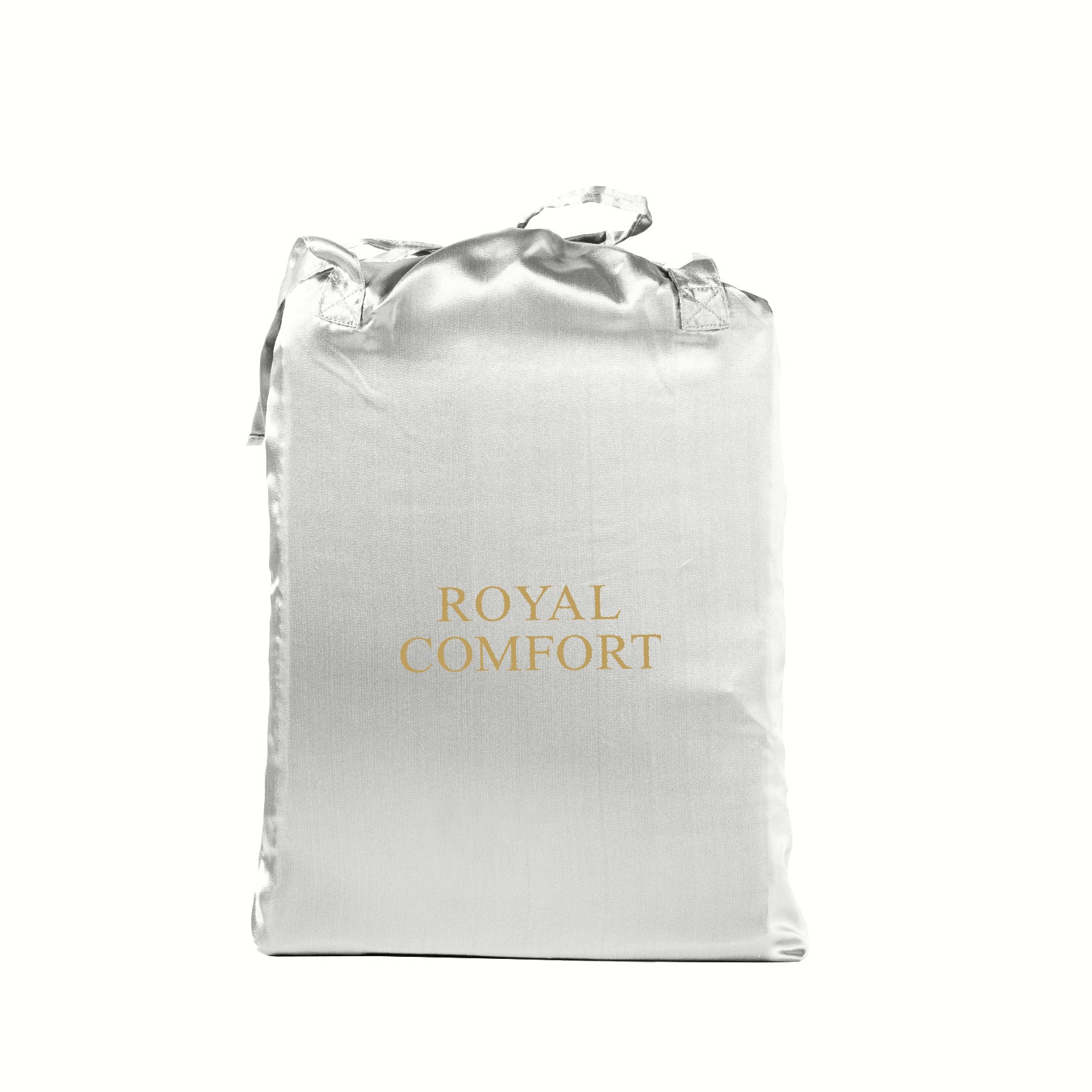 Royal Comfort Satin Sheet Set 3 Piece Fitted Sheet Pillowcase Soft  - Queen - Silver Deals499