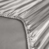 Royal Comfort Satin Sheet Set 3 Piece Fitted Sheet Pillowcase Soft  - Queen - Charcoal Deals499