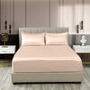 Royal Comfort Satin Sheet Set 3 Piece Fitted Sheet Pillowcase Soft  - King - Champagne Pink Deals499