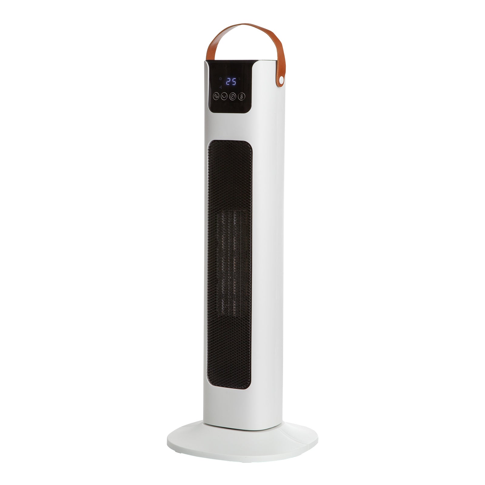 Pursonic Electric Ceramic Tower Heater Portable Oscillating Remote Control - White Deals499